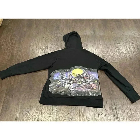 Disney Nightmare Before Christmas Full Zip Hoodie Black Bradford‎ Exchange - Picture 4 of 5